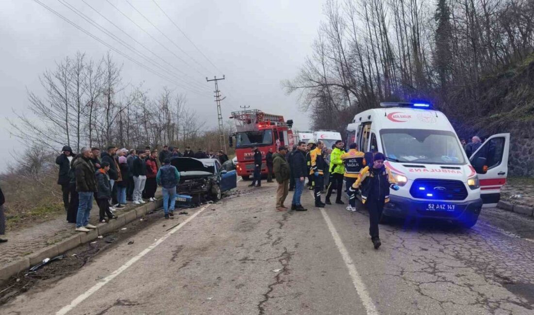 Ordu’nun Ünye ve Çaybaşı ilçelerinde meydana gelen iki ayrı trafik