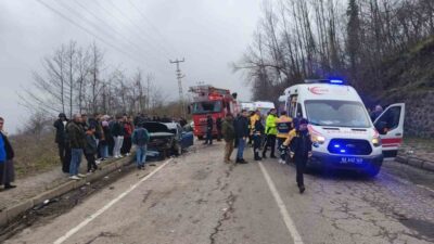 Ordu’nun Ünye ve Çaybaşı ilçelerinde meydana gelen iki ayrı trafik
