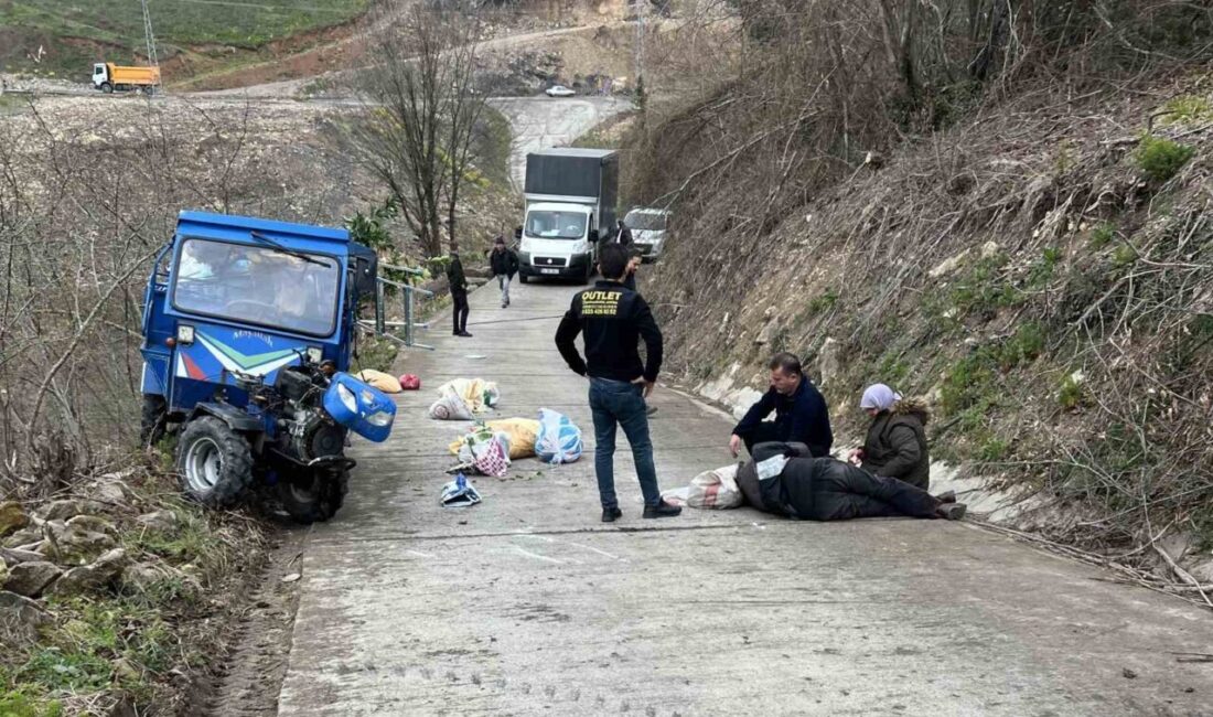 Ünye ilçesinde yaşanan bir patpat kazasında 1’i ağır olmak üzere
