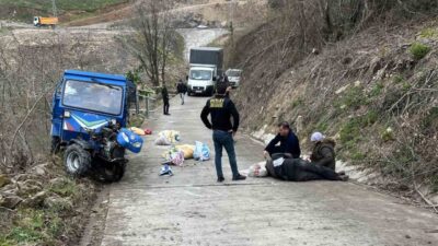 Ünye ilçesinde yaşanan bir patpat kazasında 1’i ağır olmak üzere