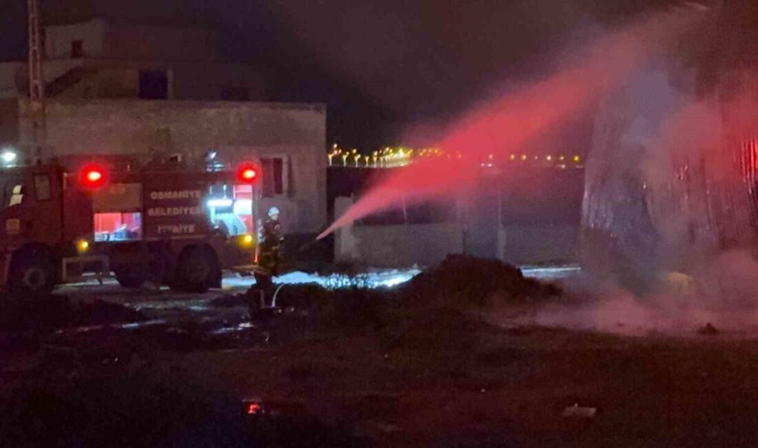 Osmaniye’de bir kağıt ve karton üretim fabrikasında meydana gelen yangın,