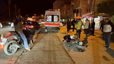 Hatay’ın Payas ilçesindeki bir kaza, motosiklet sürücüsünün, karşıdan karşıya geçmeye