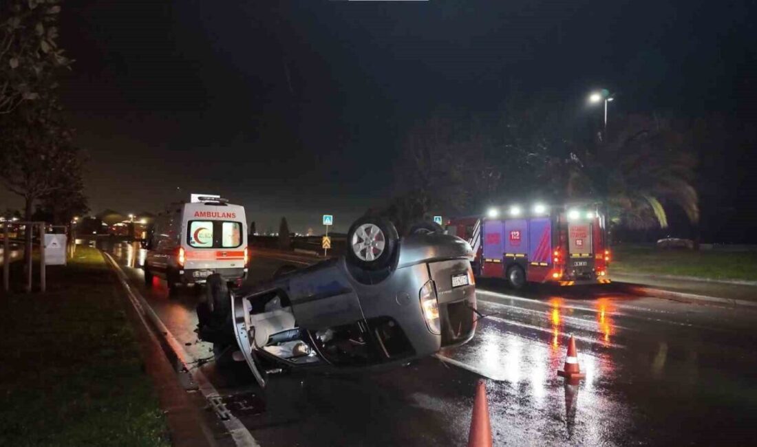 İstanbul’un Pendik sahil yolunda iddiaya göre aşırı hızla seyreden bir