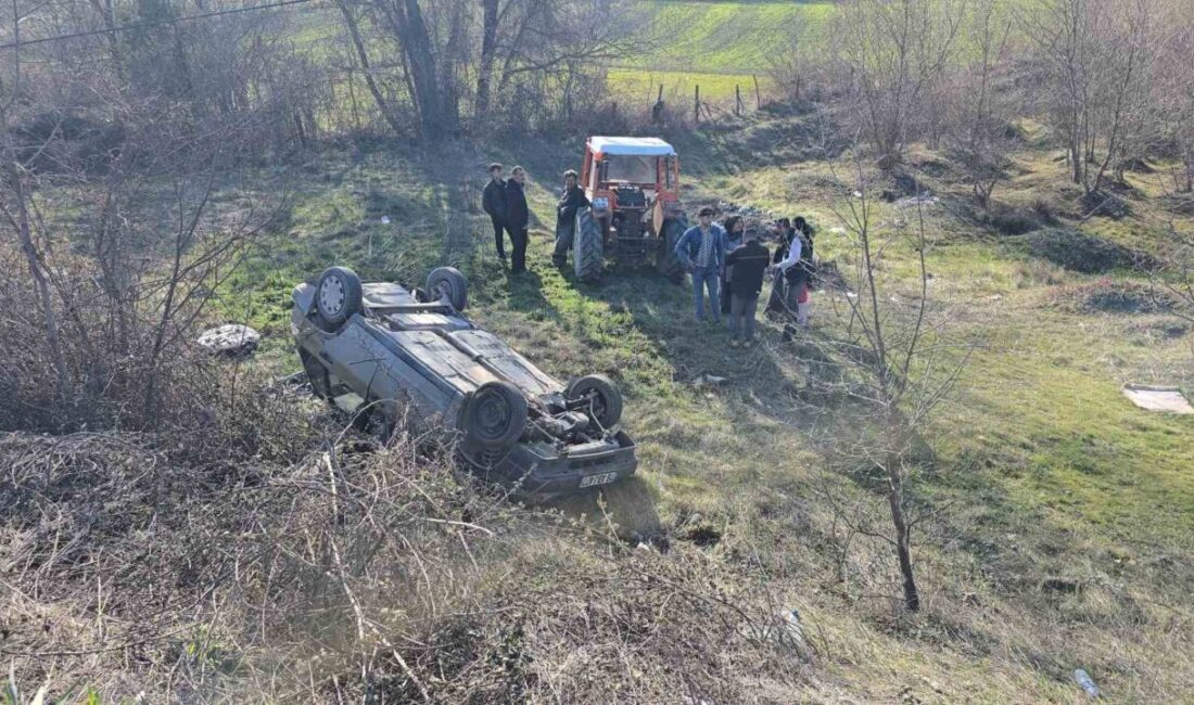 Karabük’te meydana gelen bir trafik kazasında, sürücü, radar aracını fark