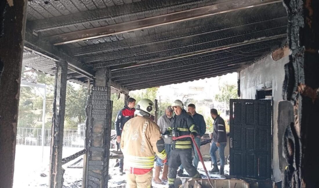 Samandağ ilçesindeki bir müstakil evde çıkan yangın hızlı bir şekilde