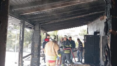 Samandağ ilçesindeki bir müstakil evde çıkan yangın hızlı bir şekilde