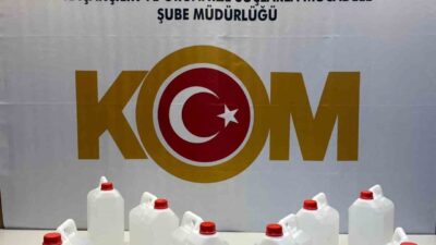Samsun’un Tekkeköy ilçesinde gerçekleştirilen operasyonda 40 litre etil alkol bulundu