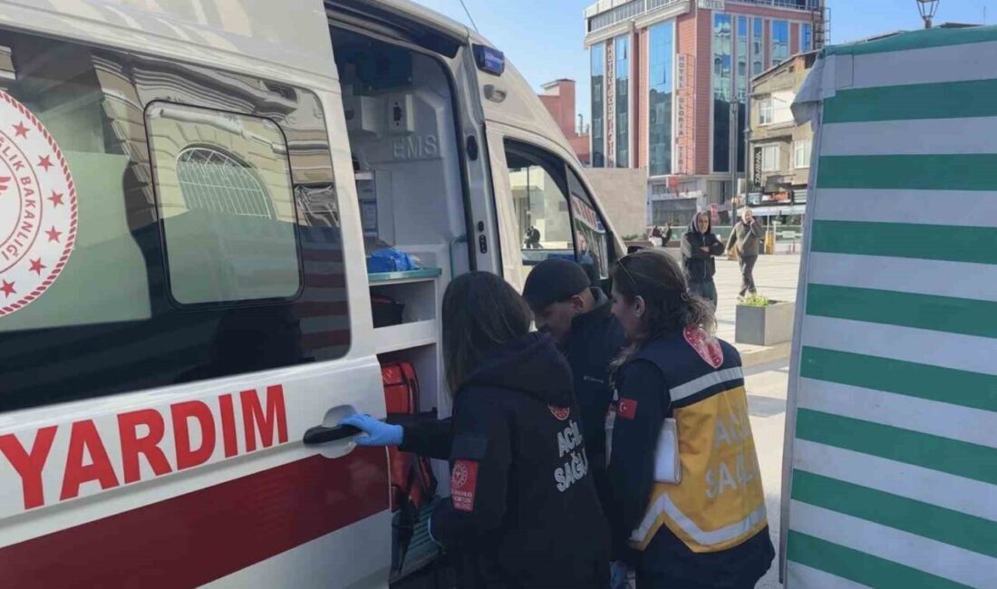Samsun’un İlkadım ilçesinde meydana gelen kazada, park halindeki bir SUV