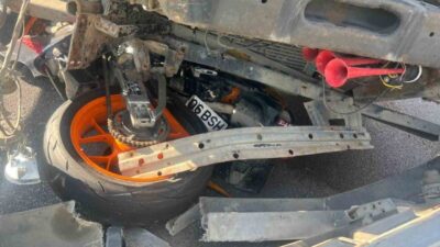 Samsun’un Ladik ilçesinde meydana gelen trafik kazasında, bir kamyon ile