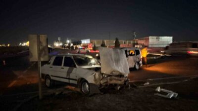 Birecik ilçesine bağlı Bentbahçesi Mahallesi kavşağında meydana gelen trafik kazasında