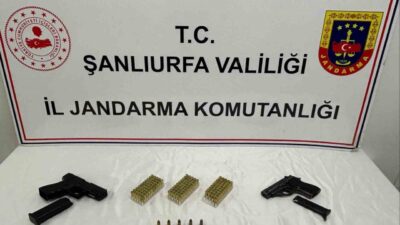 Şanlıurfa’nın Bozova ve Ceylanpınar ilçelerinde gerçekleştirilen operasyonlarda izinsiz silah bulunduran