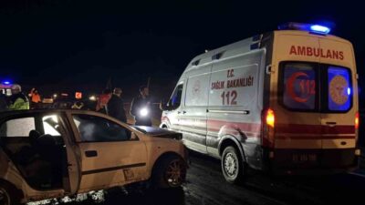 Siverek ilçesinde meydana gelen trafik kazasında 2’si ağır 5 kişi