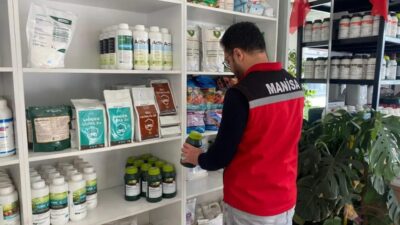 Manisa’nın Sarıgöl ilçesinde Tarım ve Orman Müdürlüğü ekipleri, gübre ve