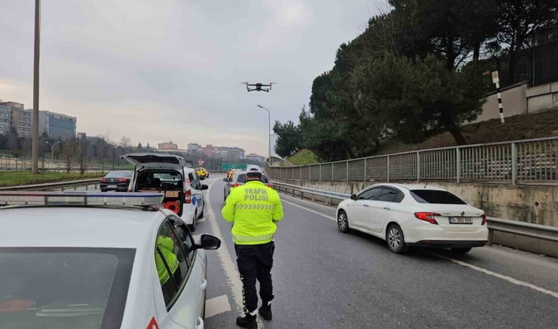 İstanbul Sarıyer ilçesinde tarım arazisini ihlal ederek trafiği aksattıkları belirlenen