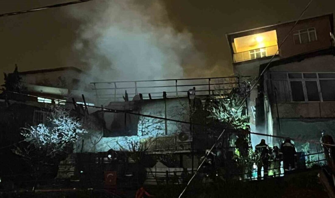 Sarıyer ilçesinde meydana gelen yangında, anne ve iki çocuğu da