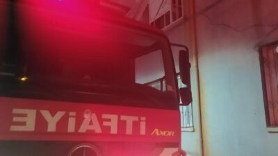 Söke ilçesinde, gece geç saatlerde bir evde çıkan mutfak yangını,
