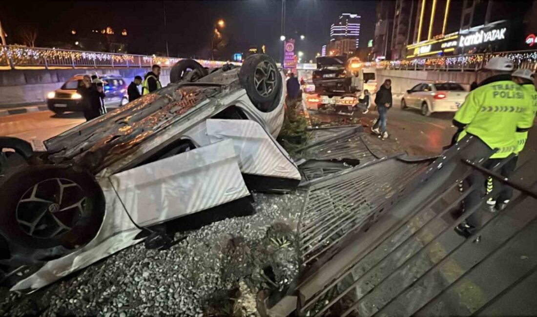 Manisa’nın Yunusemre ilçesinde meydana gelen zincirleme trafik kazasında 3 araç