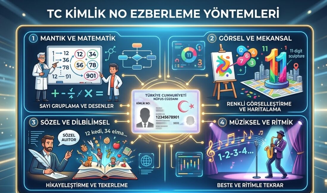 TC kimlik no ezberleme zeka türleri, sosyal medya fenomeni, bilimsel