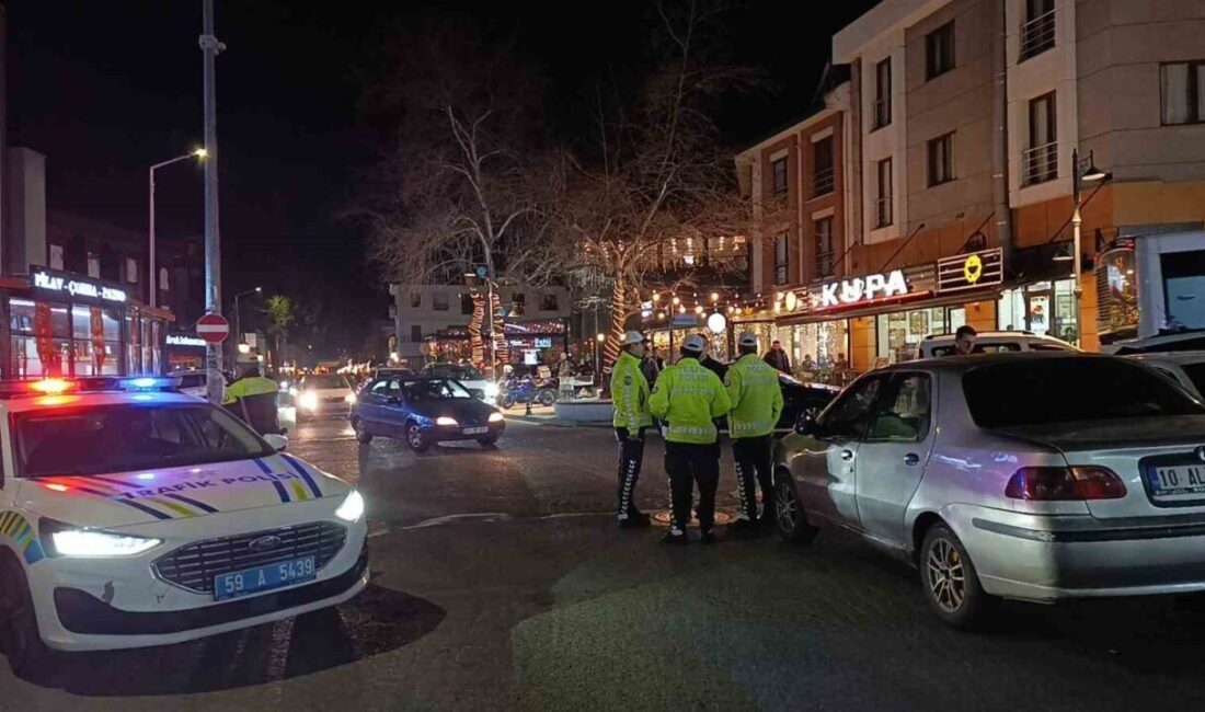 Tekirdağ’ın Süleymanpaşa ilçesinde, polis ekiplerinin “Dur” uyarısına uymayan bir sürücü,