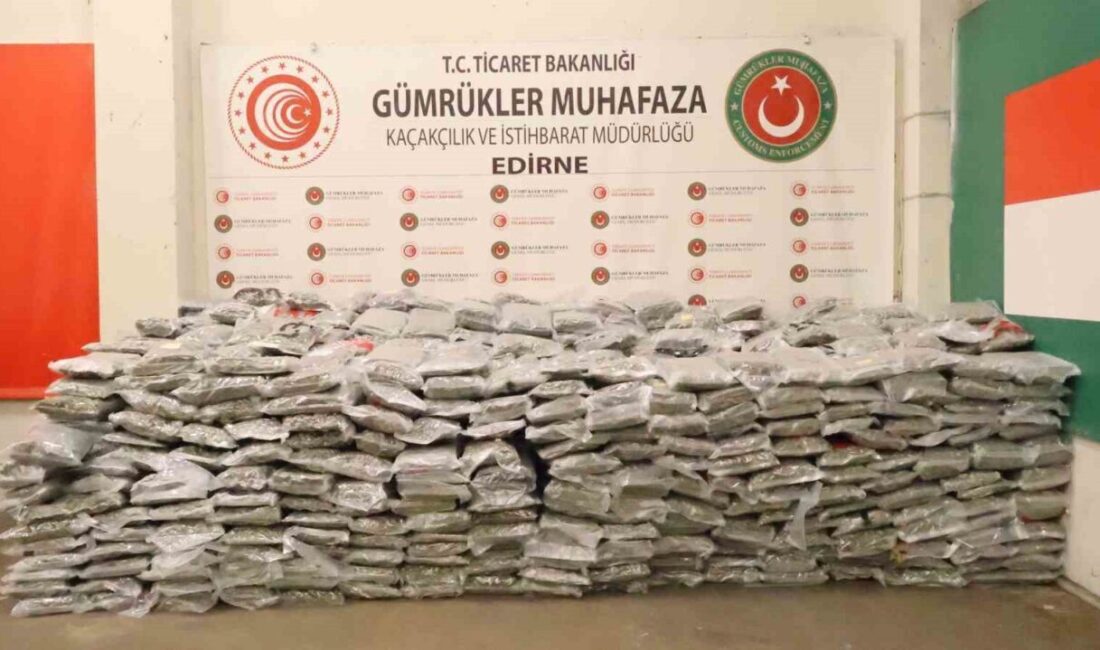 Kapıkule Gümrük Kapısı’nda Ticaret Bakanlığı Gümrükler Muhafaza ekipleri tarafından gerçekleştirilen