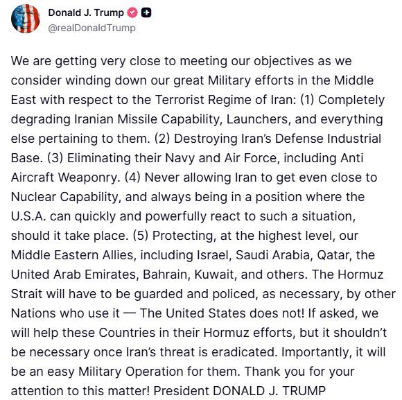 ABD Başkanı Trump, İran’a yönelik askeri operasyonun adım adım sona