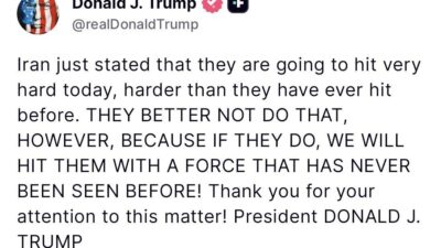 ABD Başkanı Donald Trump, İran’ın ABD’ye karşı artan tehditlerine dikkat