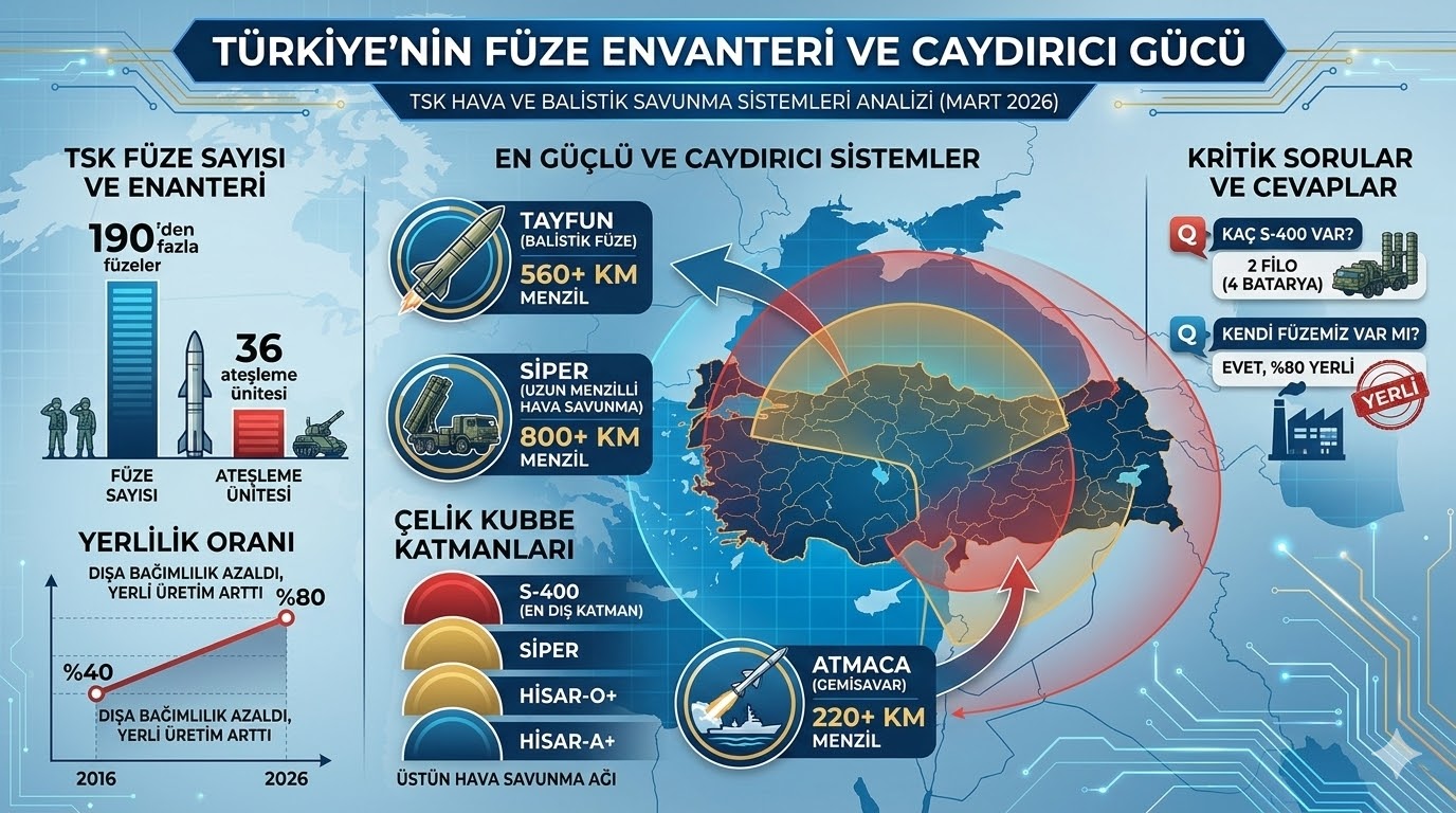 türkiyenin kaç füzesi var
