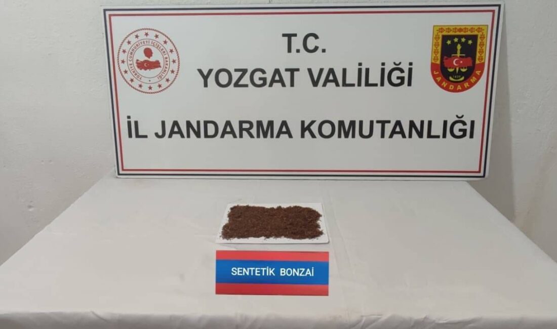 Yozgat’ın Sorgun ilçesinde jandarma ekiplerince düzenlenen uyuşturucu operasyonunda 25 gram
