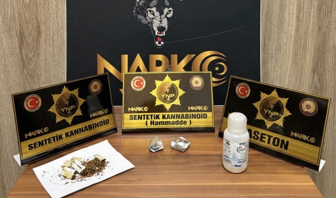 Yozgat ve Yerköy Narkotik Suçlarla Mücadele ekiplerinin ortak yürüttüğü çalışma