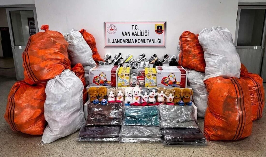 Başkale ilçesinde jandarma ekipleri tarafından yakalanan kaçak malzemelerin değeri 9