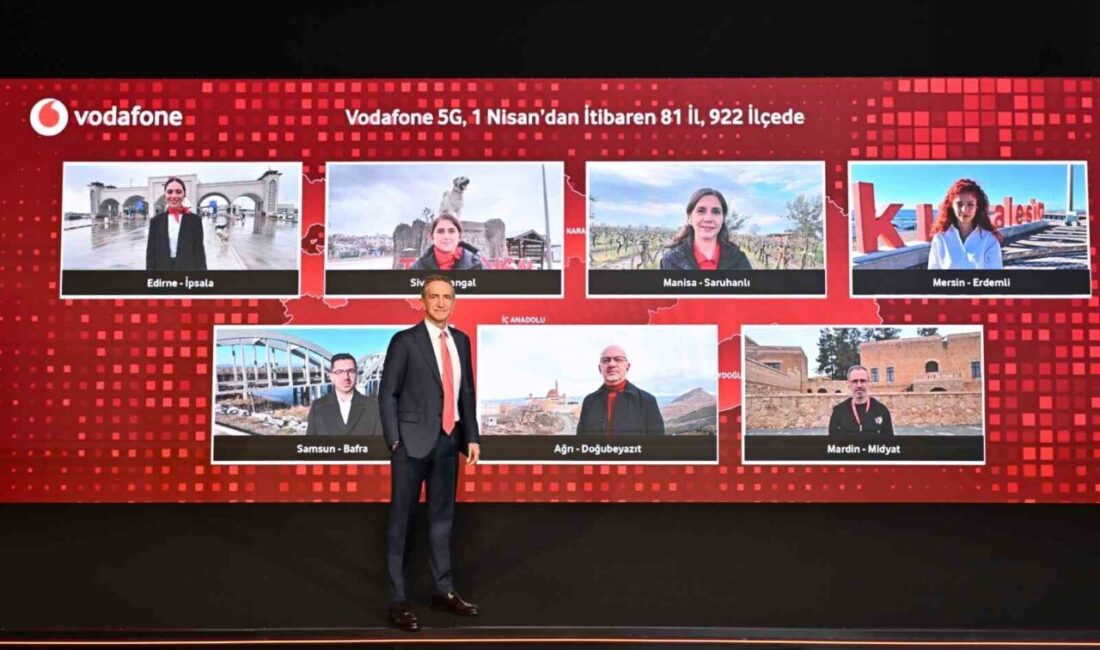Vodafone, Türkiye dahil 23 ülkede 5G hizmeti sunmayı hedefleyen bir