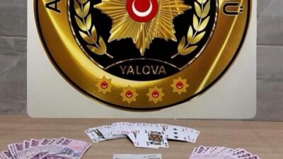 Yalova ilinde gerçekleşen bir kumar operasyonunda polis ekipleri tarafından 5