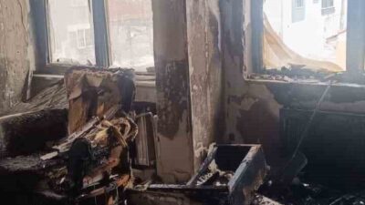 Eskişehir’de bir evde çıkan yangın nedeniyle dumandan etkilenen 3 kişi,