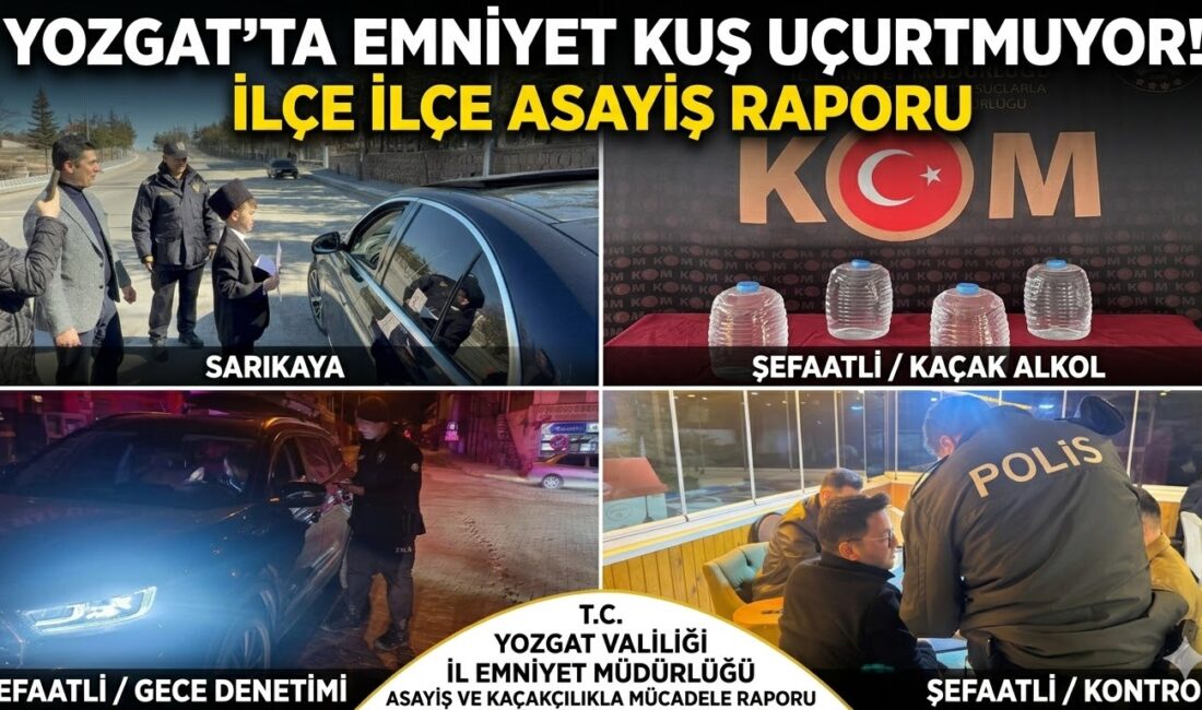 Yozgat İl Emniyet Müdürlüğü’ne bağlı birimler ve ilçe emniyet müdürlükleri,