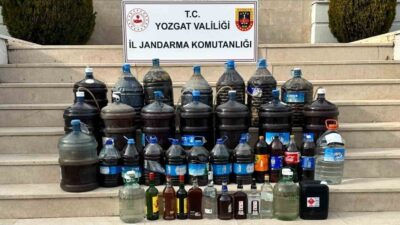 Yozgat İl Jandarma Komutanlığı ekipleri, kaçak alkol operasyonu gerçekleştirdi. Merkez