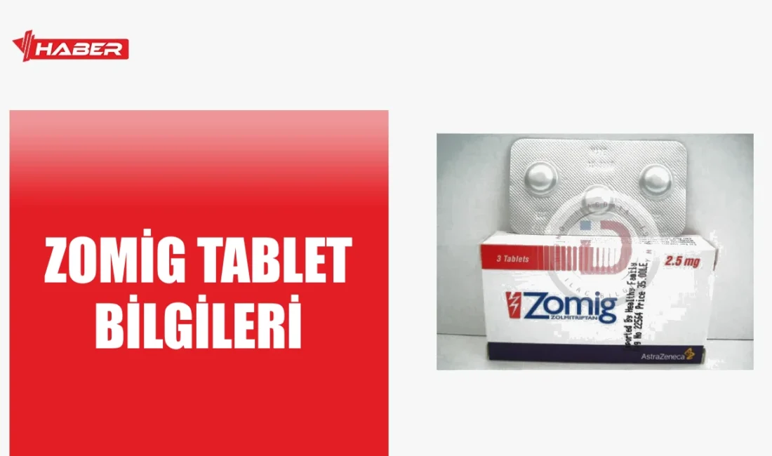 Zomig, akut migren tedavisinde kullanılan aday triptan sınıfı ilaçtır, yan