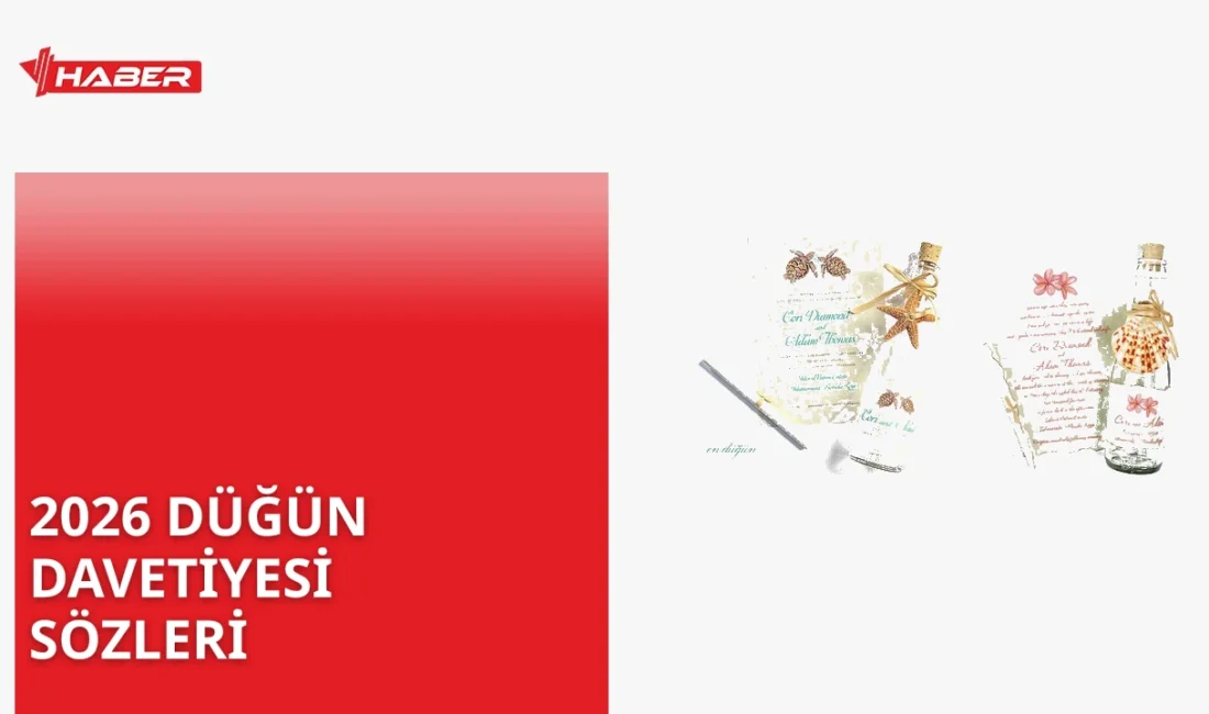 2026 düğün davetiyesi trendleri romantik, esprili ve klasik temalarda yoğunlaşıyor.