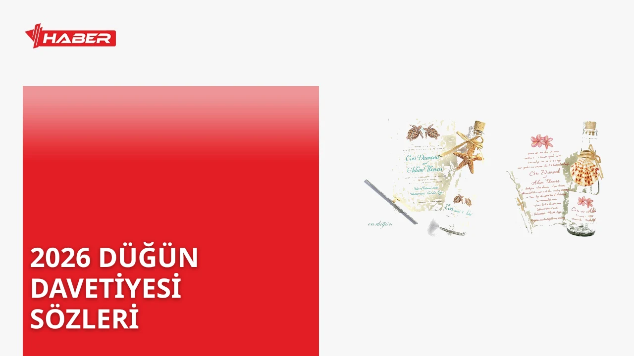 2026 düğün davetiyesi trendleri romantik, esprili ve klasik temalarda yoğunlaşıyor.
