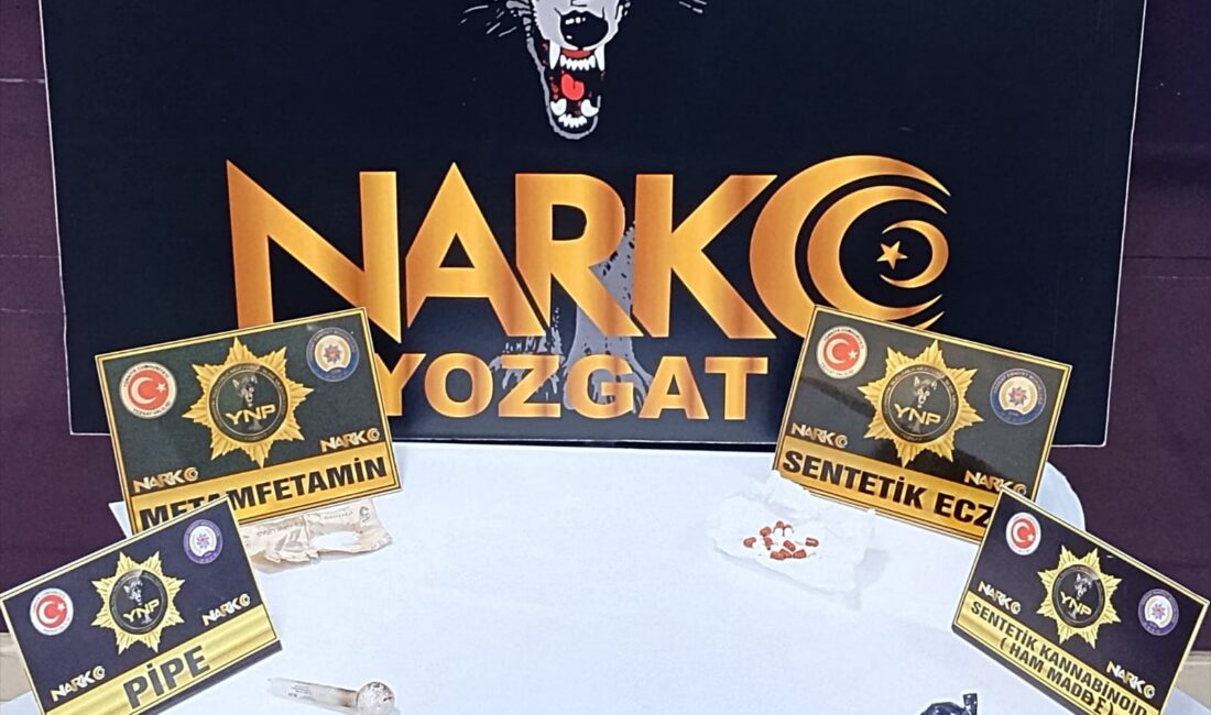 Yozgat’ta Narkotik Suçlarla Mücadele Şube Müdürlüğü ekiplerince yürütülen çalışmalar kapsamında,