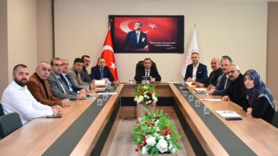 Yozgat İl Millî Eğitim Müdürü İsmail Altınkaynak başkanlığında, kurum yöneticilerinin