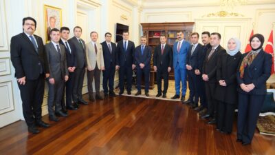 İlçe kaymakamları, Mehmet Ali Özkan’ı ziyaret ederek ilçelerde yürütülen çalışmalar