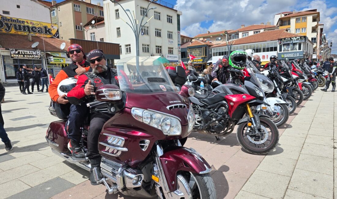 Yozgat’ın Sorgun ilçesinde motosiklet tutkunlarını bir araya getiren anlamlı bir