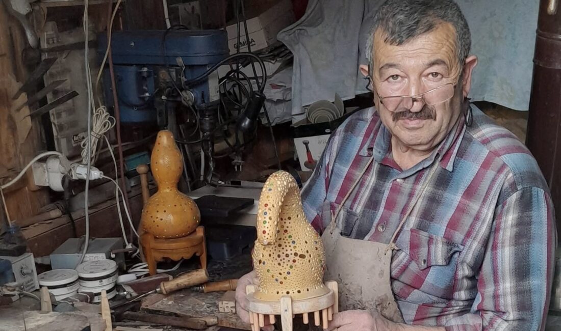 Su Kabağından Sanata: Ahşap Ustasından Dikkat Çeken Tasarımlar Bozkırın Ahşap