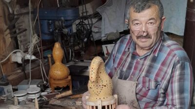 Su Kabağından Sanata: Ahşap Ustasından Dikkat Çeken Tasarımlar Bozkırın Ahşap