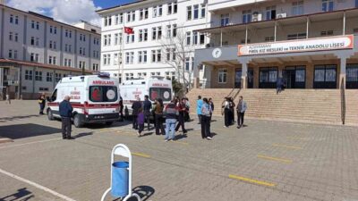 Adıyaman’da bulunan bir okulda eğitim gören 3 öğrenci, evden getirdikleri