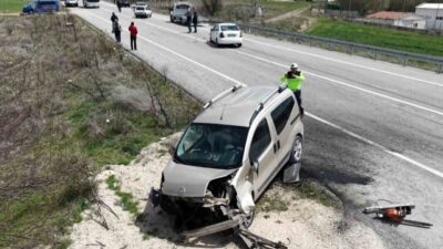 Aksaray’da meydana gelen trafik kazasında, 1’i hafif ticari araç olmak