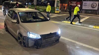 Aksaray’da trafik kurallarına yönelik denetimler yapan trafik ekipleri, helezon yayları