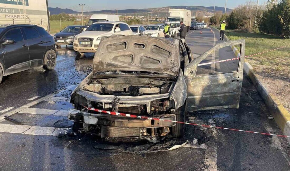Sivas’ta meydana gelen bir olayda seyir halindeki bir araçta çıkan