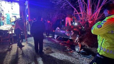 Antalya’nın Korkuteli ilçesinde meydana gelen bir trafik kazasında 3 kişi