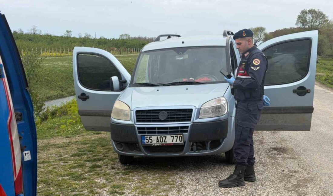 Samsun ilinde hayvancılıkla uğraşan 32 yaşındaki bir kişi, aracında silahla